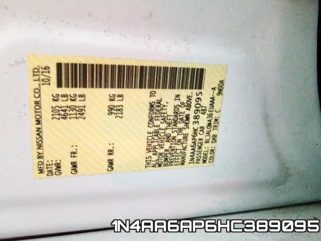 1N4AA6AP6HC389095 фото 2