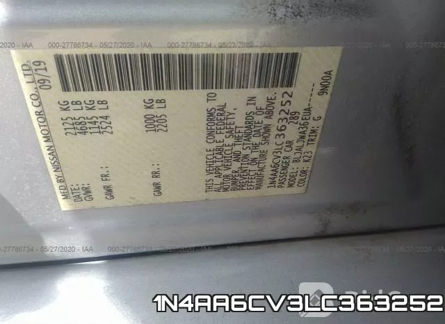 1N4AA6CV3LC363252 фото 10