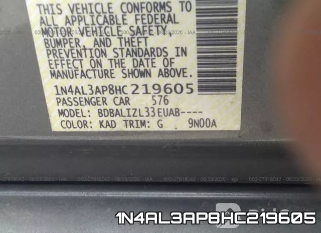 1N4AL3AP8HC219605 фото 10
