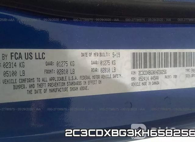 2C3CDXBG3KH658256 фото 10