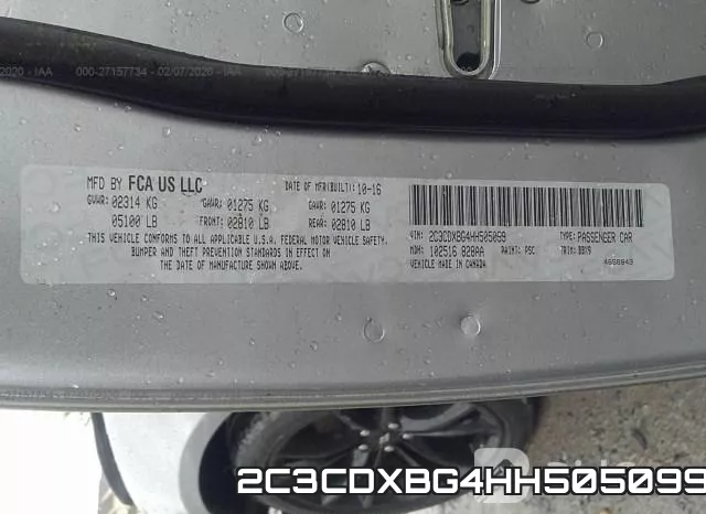 2C3CDXBG4HH505099 фото 10