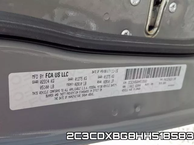 2C3CDXBG8HH518583 фото 2