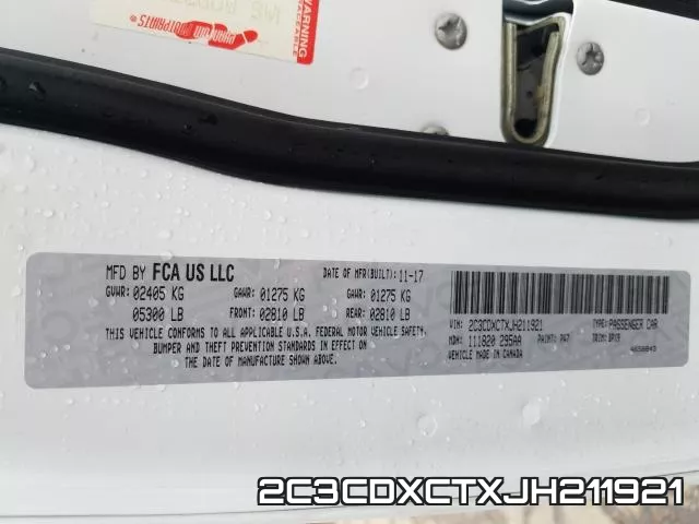 2C3CDXCTXJH211921 фото 2