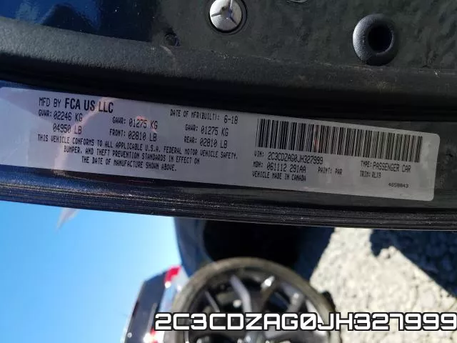 2C3CDZAG0JH327999 фото 2