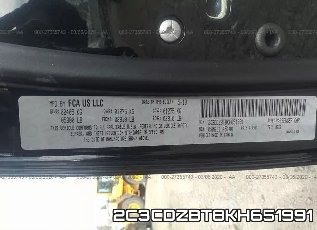 2C3CDZBT8KH651991 фото 10