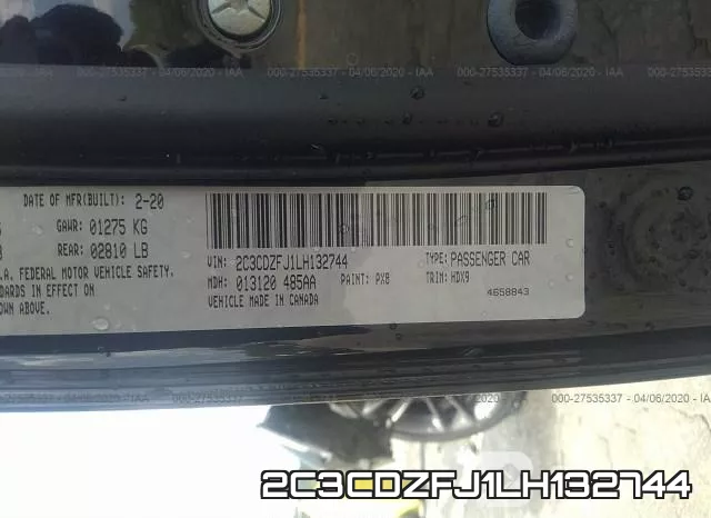 2C3CDZFJ1LH132744 фото 10