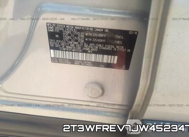 2T3WFREV7JW452347 фото 10