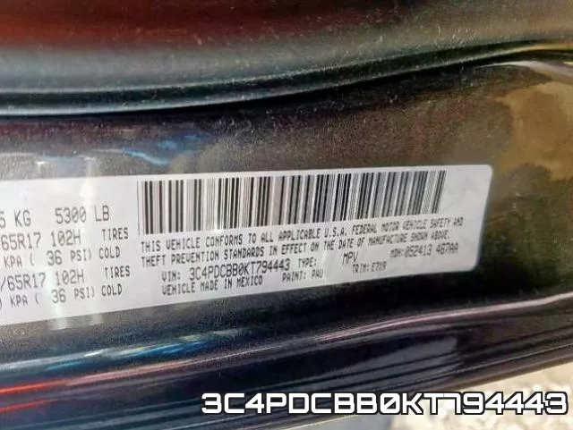3C4PDCBB0KT794443 фото 2