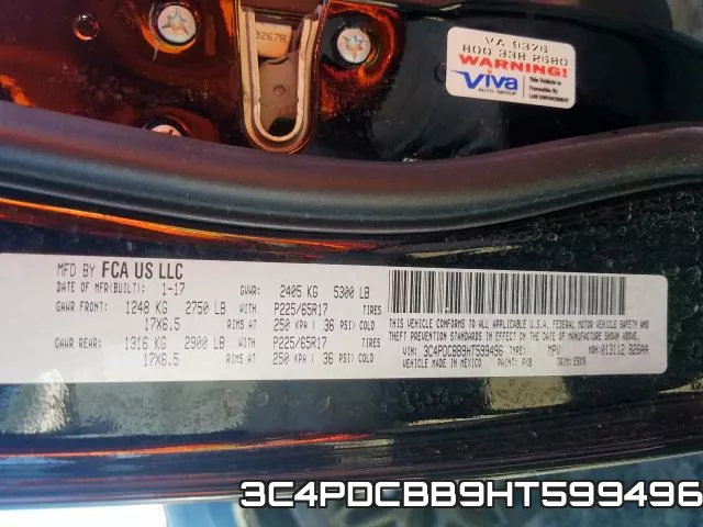 3C4PDCBB9HT599496 фото 2
