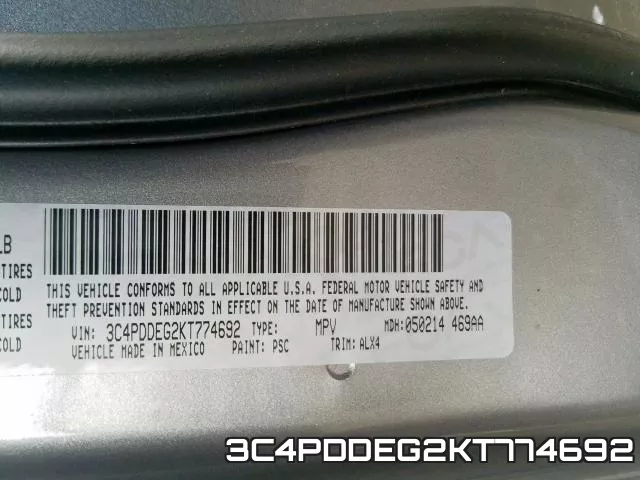 3C4PDDEG2KT774692 фото 2