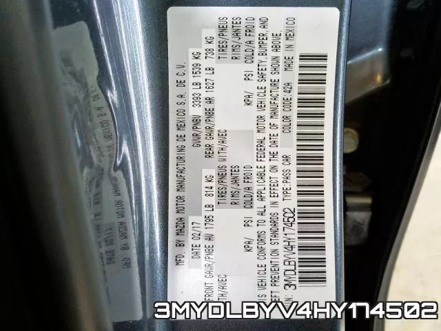 3MYDLBYV4HY174502 фото 2