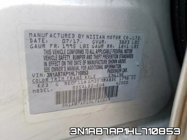 3N1AB7AP1HL710853 фото 2