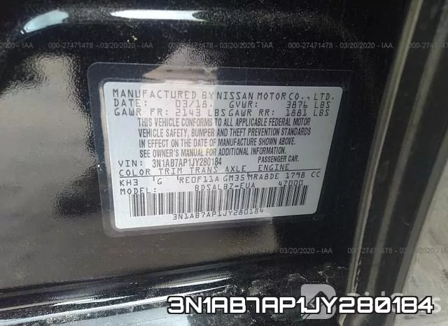 3N1AB7AP1JY280184 фото 10