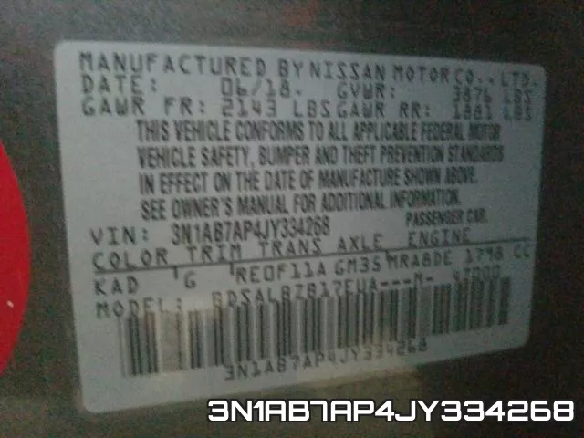 3N1AB7AP4JY334268 фото 2