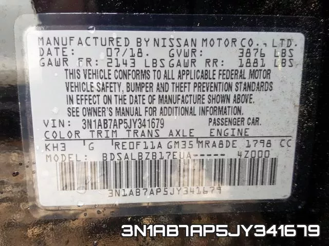3N1AB7AP5JY341679 фото 2