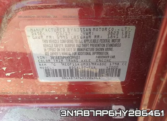 3N1AB7AP6HY286461 фото 10