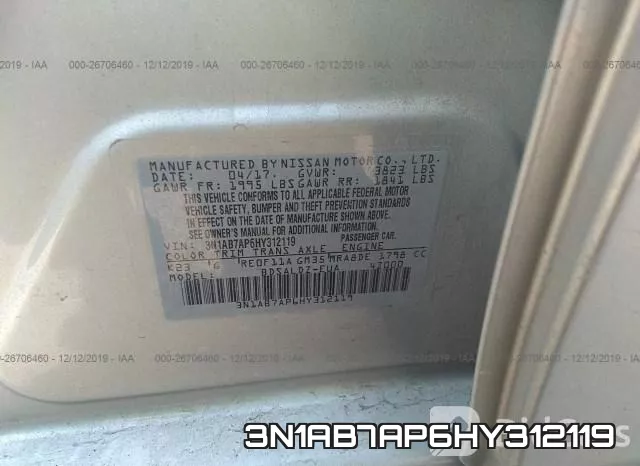 3N1AB7AP6HY312119 фото 10