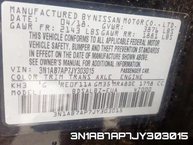 3N1AB7AP7JY303015 фото 2