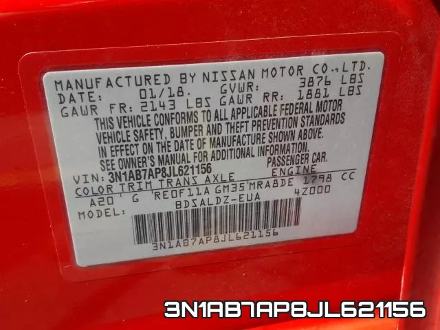 3N1AB7AP8JL621156 фото 2