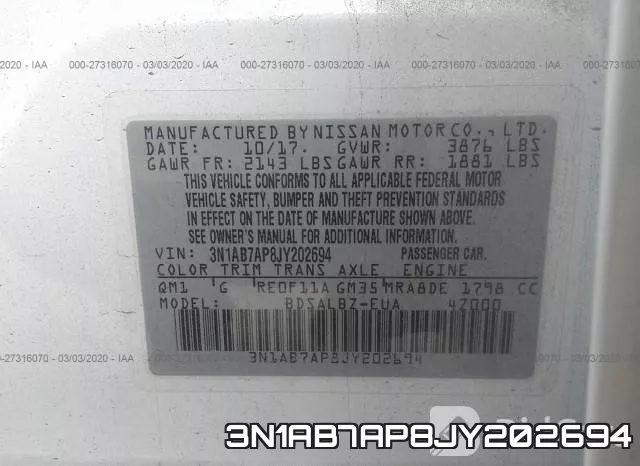 3N1AB7AP8JY202694 фото 10