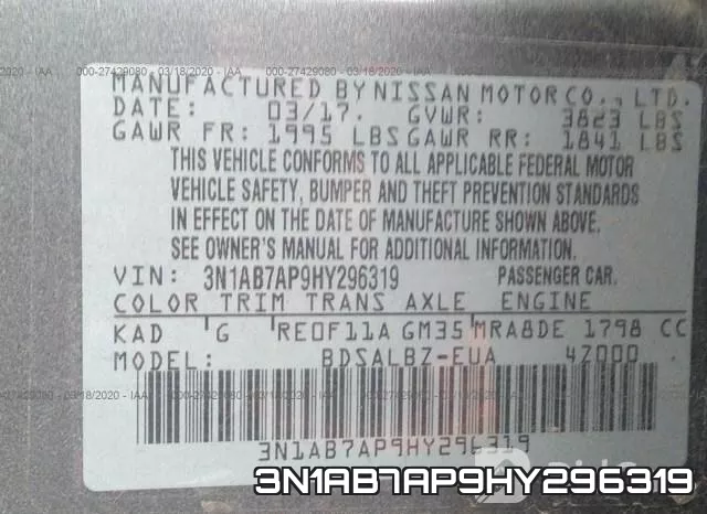 3N1AB7AP9HY296319 фото 10