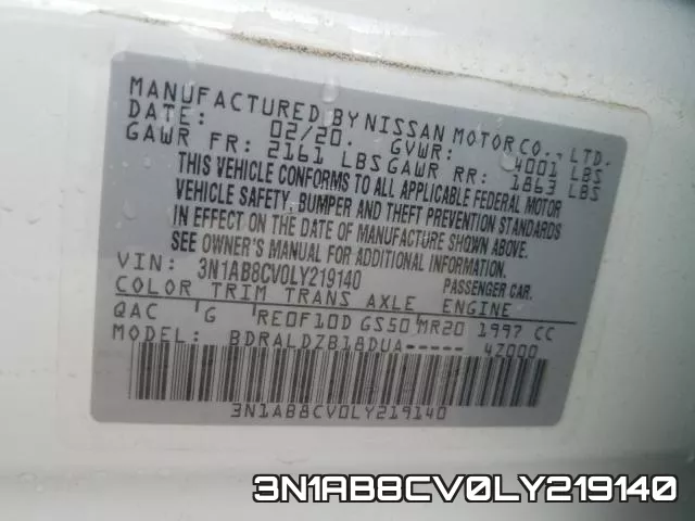 3N1AB8CV0LY219140 фото 2