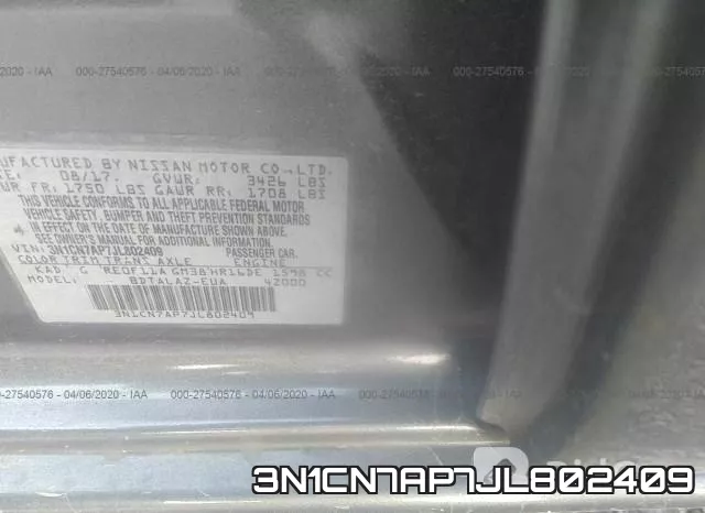 3N1CN7AP7JL802409 фото 10