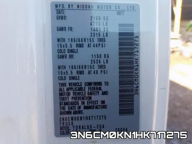 3N6CM0KN1HK717275 фото 2