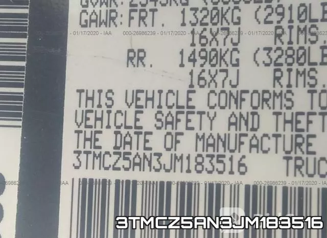 3TMCZ5AN3JM183516 фото 10