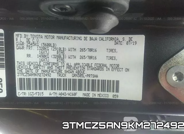 3TMCZ5AN9KM272492 фото 10