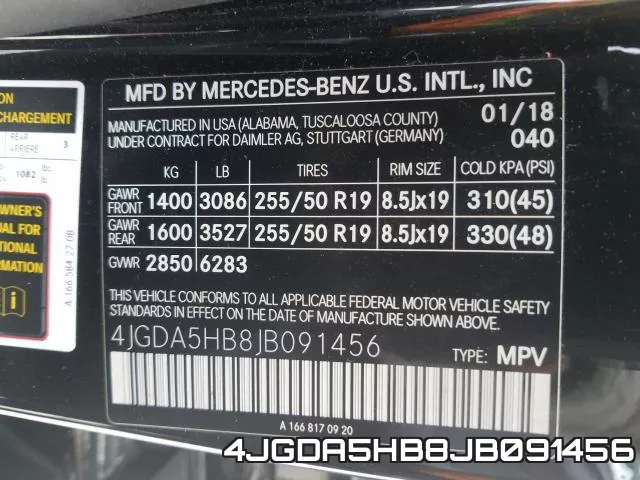 4JGDA5HB8JB091456 фото 2