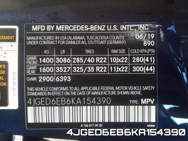 4JGED6EB6KA154390 фото 2