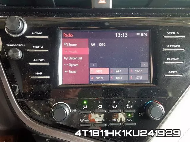 4T1B11HK1KU241929 фото 10