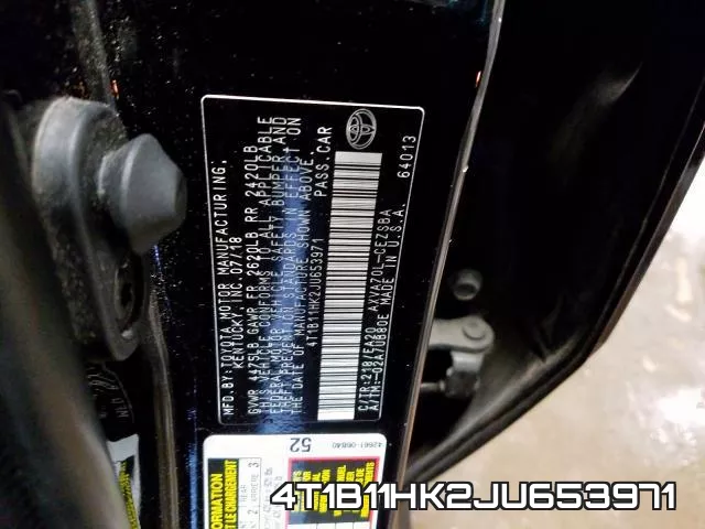 4T1B11HK2JU653971 фото 2