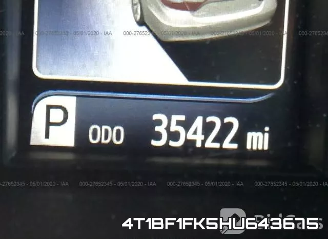 4T1BF1FK5HU643675 фото 8