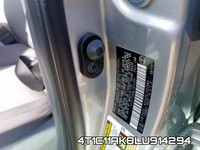 4T1C11AK8LU914294 фото 2