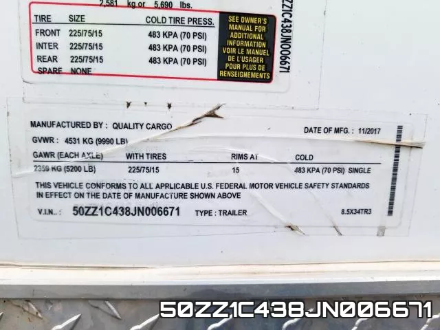 50ZZ1C438JN006671 фото 2