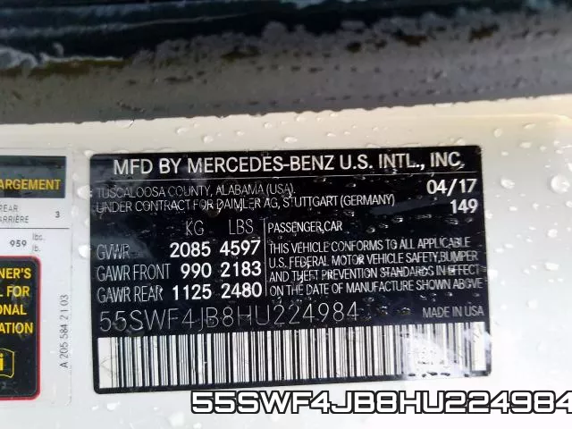 55SWF4JB8HU224984 фото 2