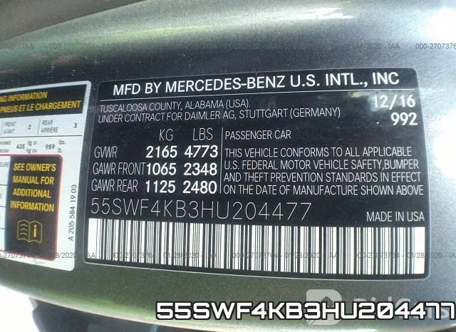 55SWF4KB3HU204477 фото 10