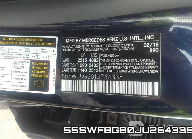 55SWF8GB0JU264335 фото 10