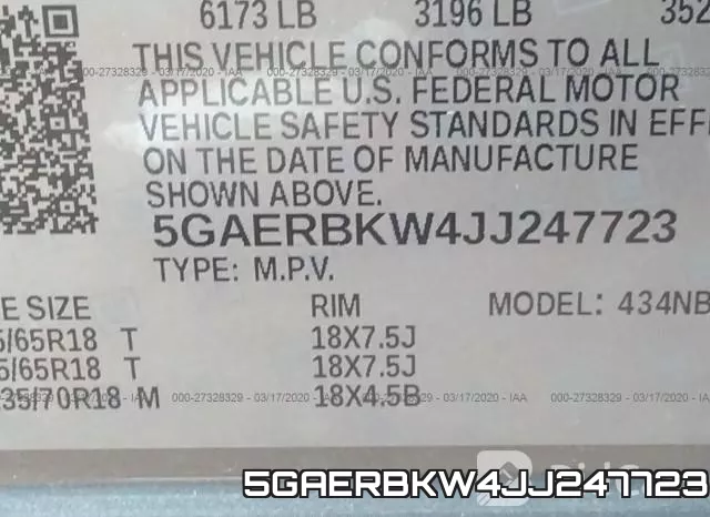 5GAERBKW4JJ247723 фото 10