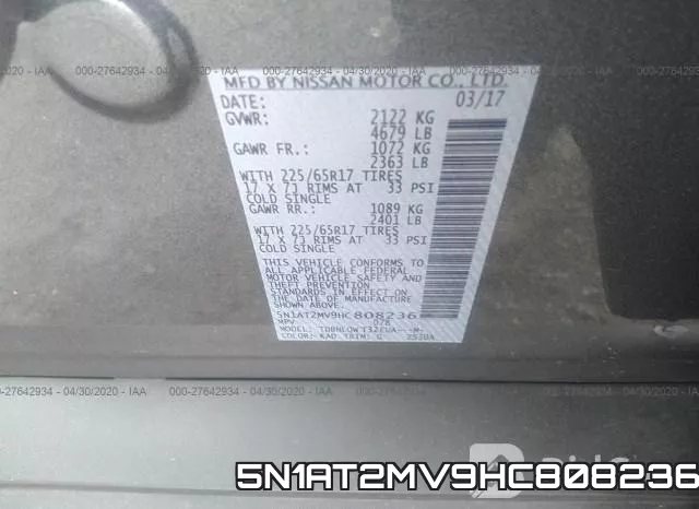 5N1AT2MV9HC808236 фото 10