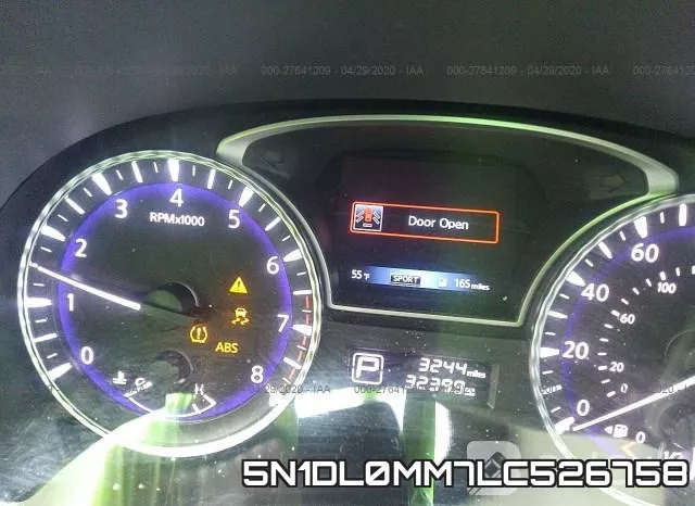 5N1DL0MM7LC526758 фото 8