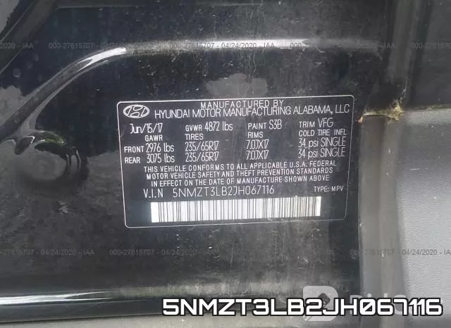 5NMZT3LB2JH067116 фото 10