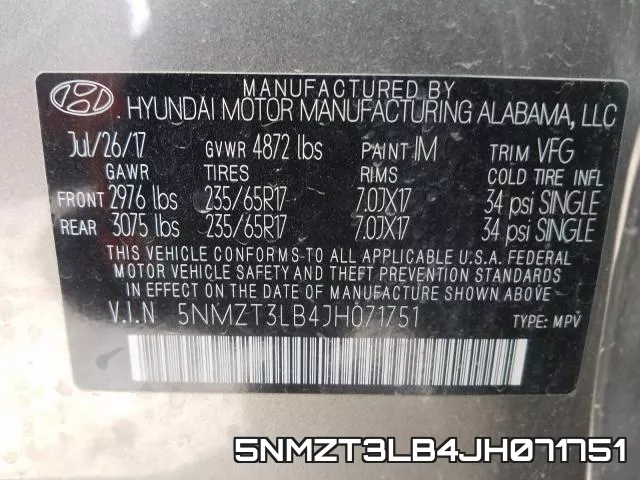 5NMZT3LB4JH071751 фото 2
