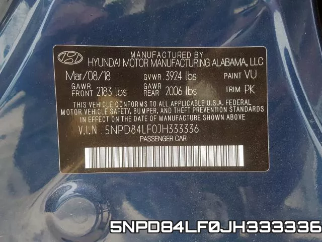 5NPD84LF0JH333336 фото 2