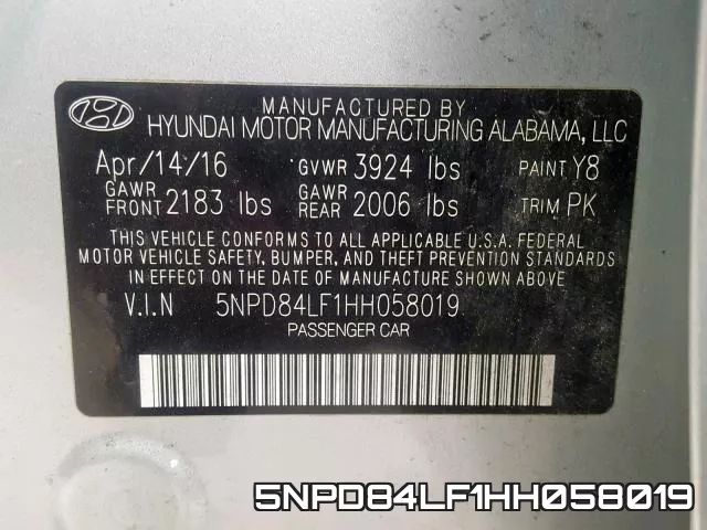 5NPD84LF1HH058019 фото 2