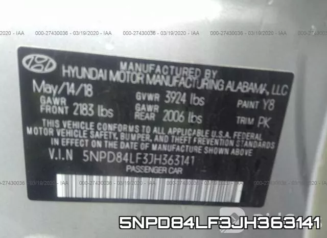 5NPD84LF3JH363141 фото 10