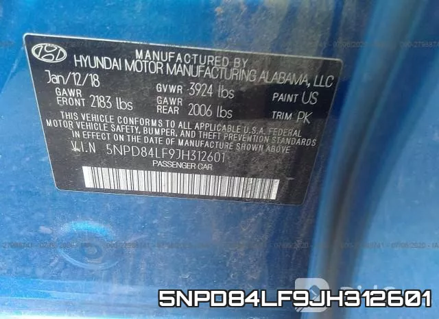5NPD84LF9JH312601 фото 10