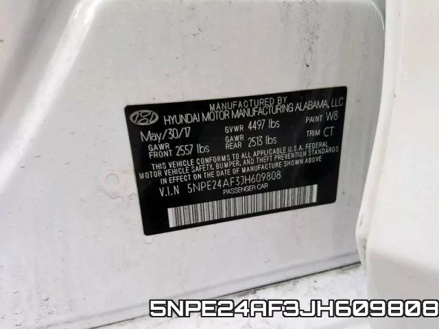 5NPE24AF3JH609808 фото 2